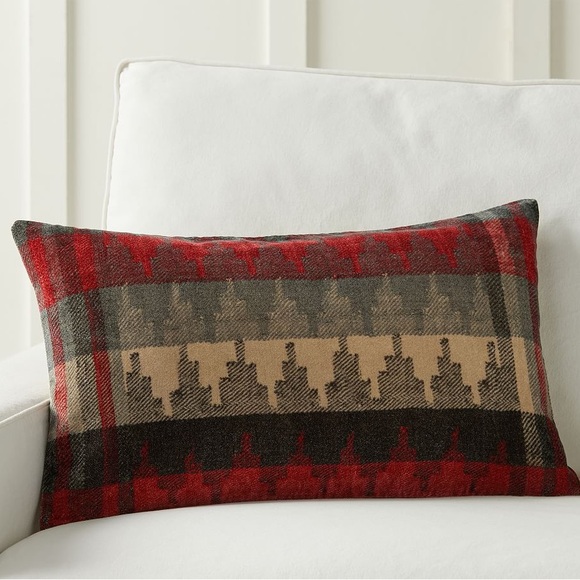 Pottery Barn Other - Pottery Barn Quay Printed Velvet Lumbar Pillowcase